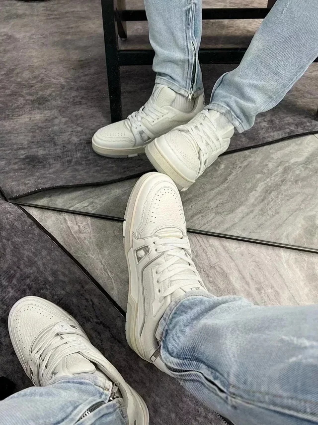 Trainer White Cement