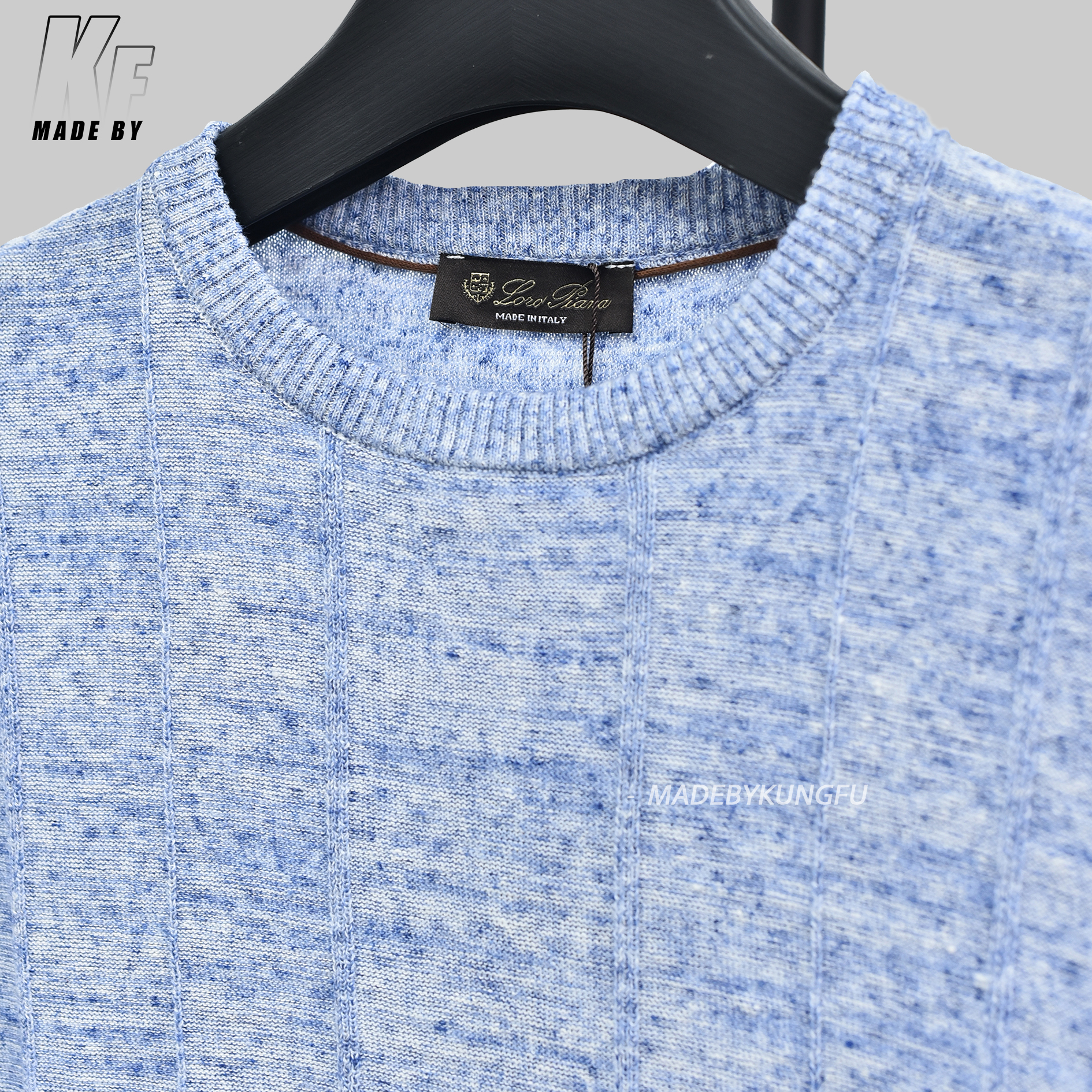 LP蓝天针织短袖 蓝白