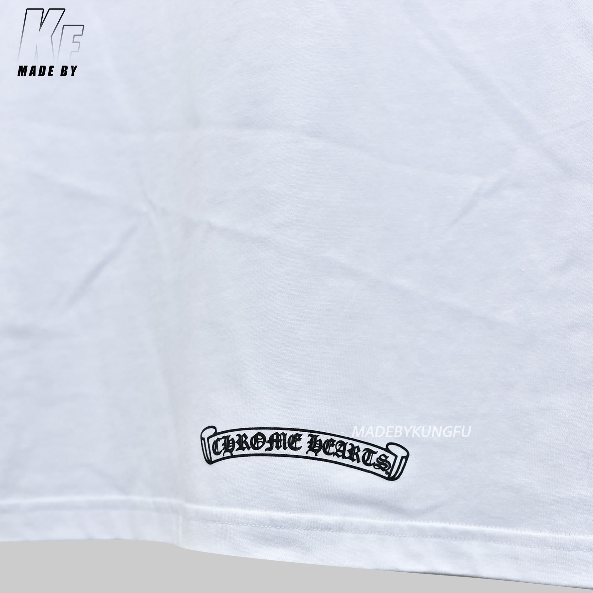 克罗心logo短袖 白色黑色