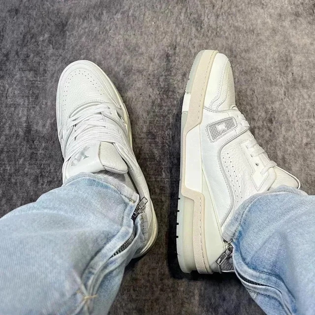 Trainer White Cement