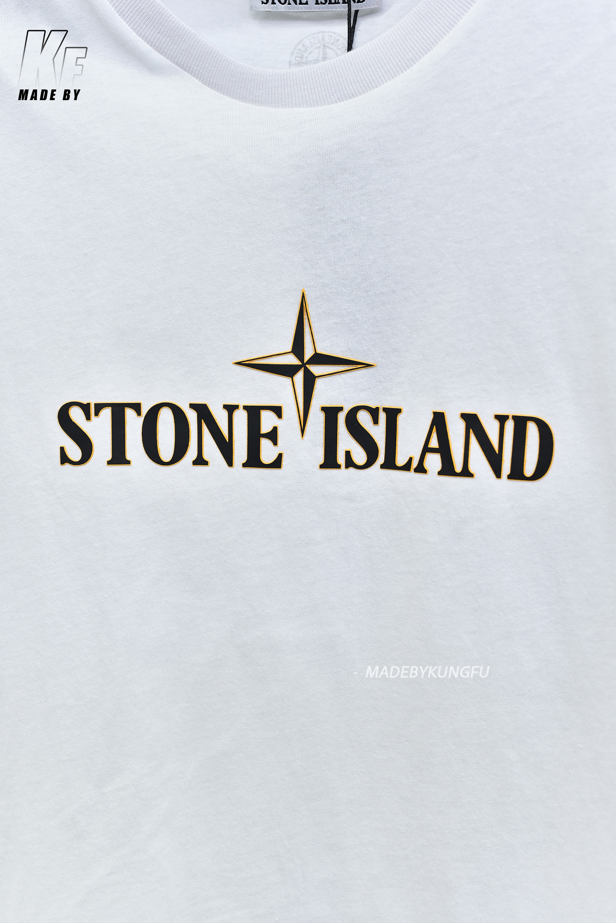 石头岛星星短袖 白色黑色