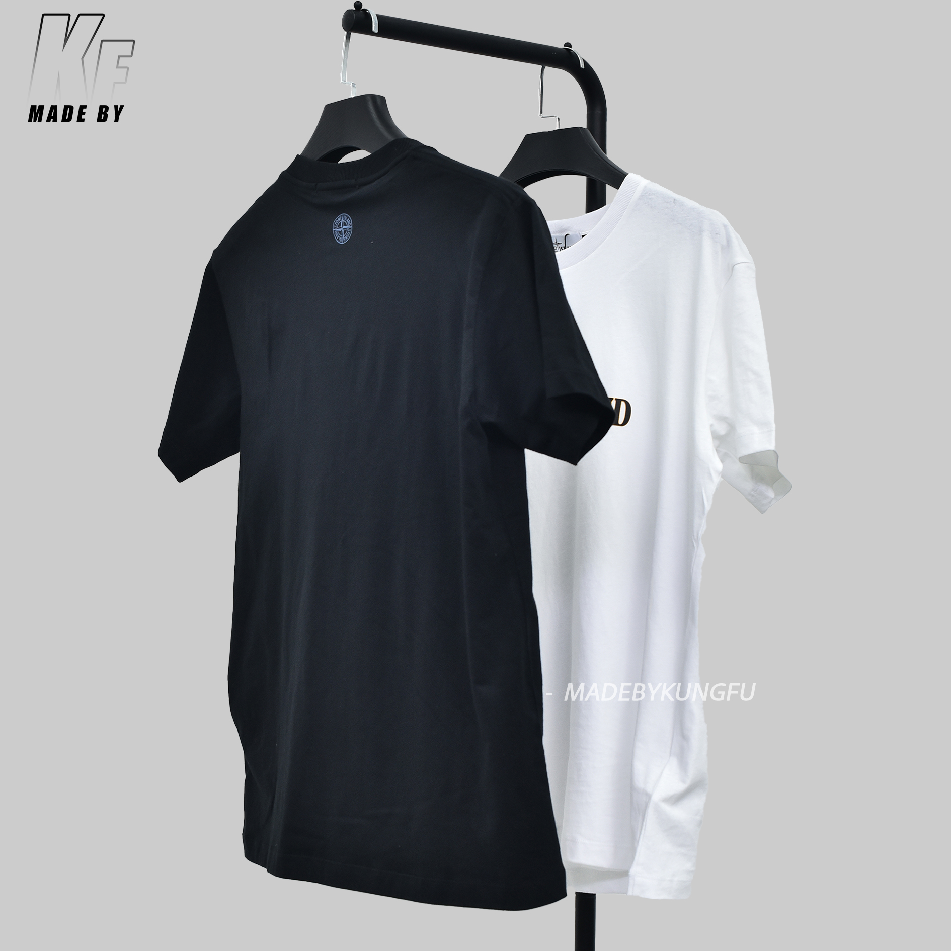 石头岛星星短袖 白色黑色