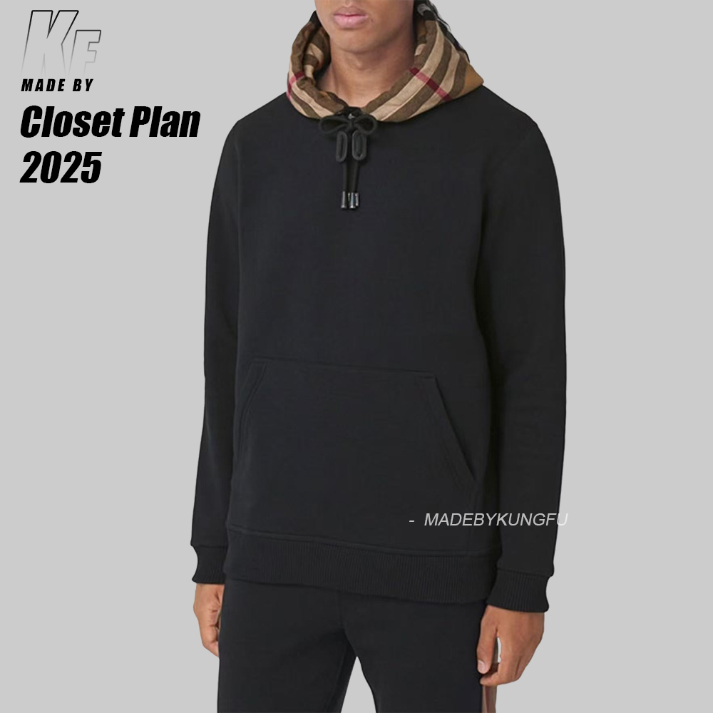 BBR连帽抽绳卫衣 黑色