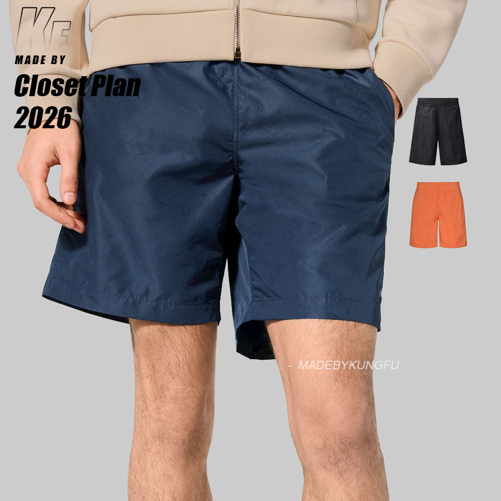 1V 3D Monogram swim shorts