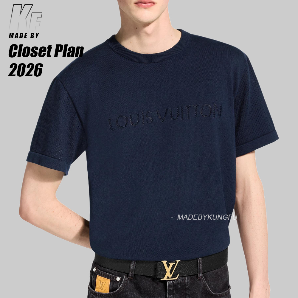 1V openwork knitting tee