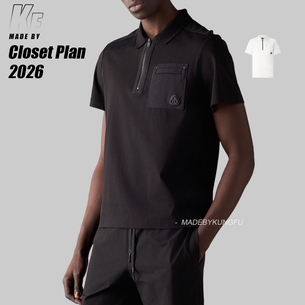 MOOSE KNUCKLE zip polo