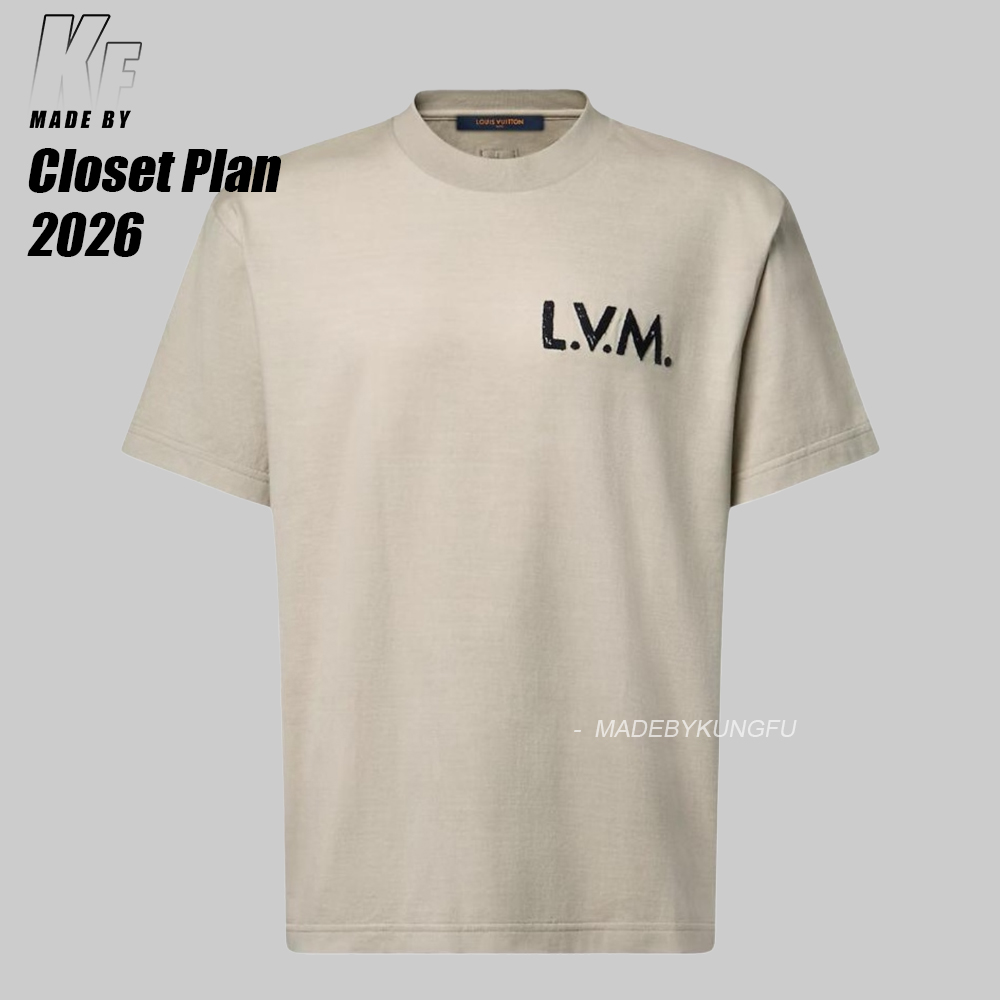 L. V.M towel embroidery TEE