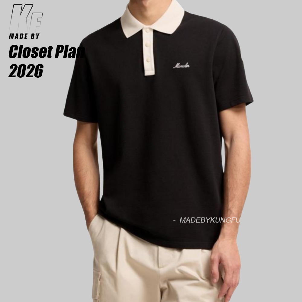 MON color block polo
