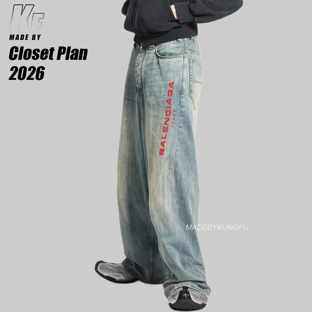 BLCG 3D Embroidered Loose Jeans