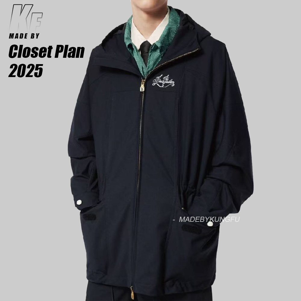 LV连帽风衣 黑色