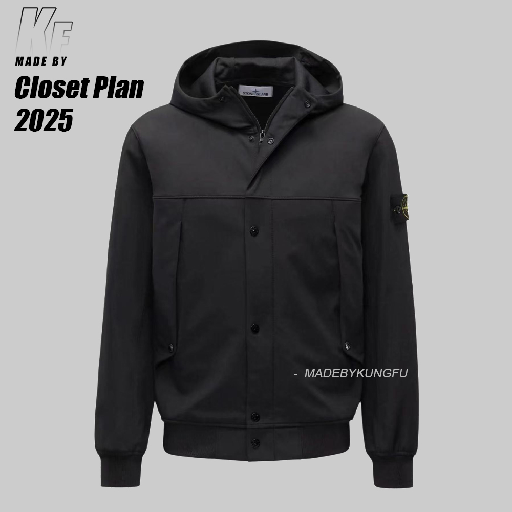 stone island冲锋夹克 黑色