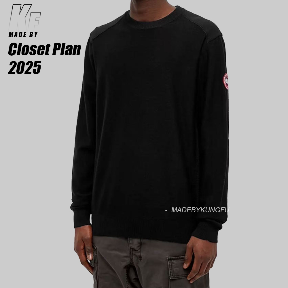 CanadaGoose大鹅圆领卫衣 黑色