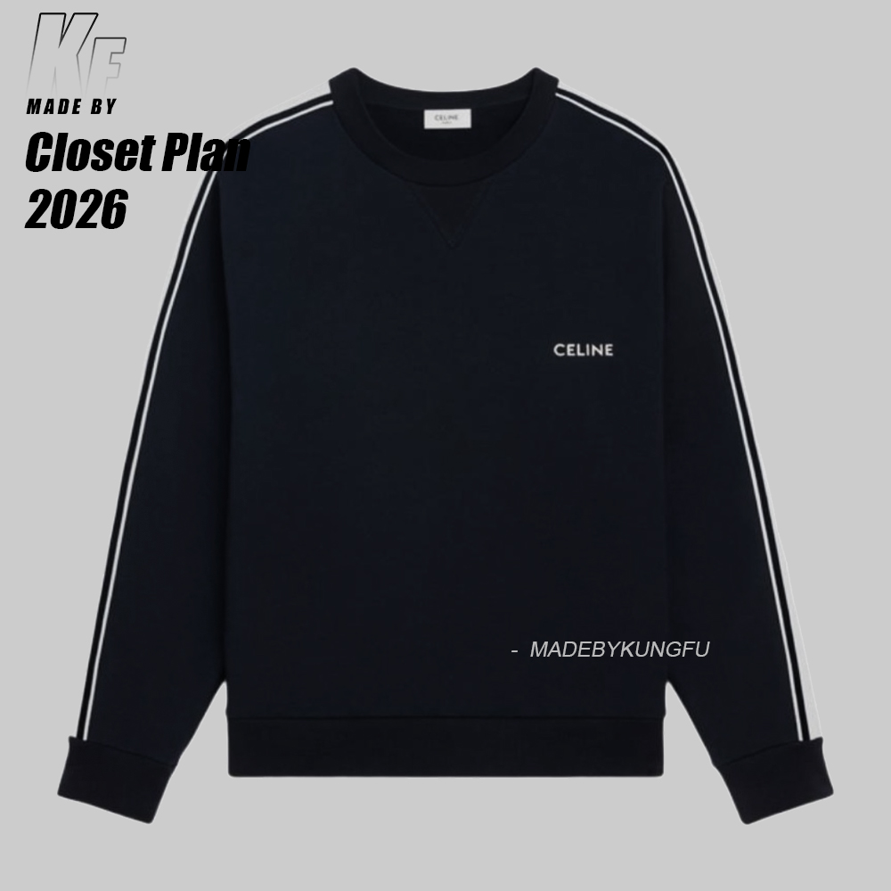 CE sleeve woven sweater