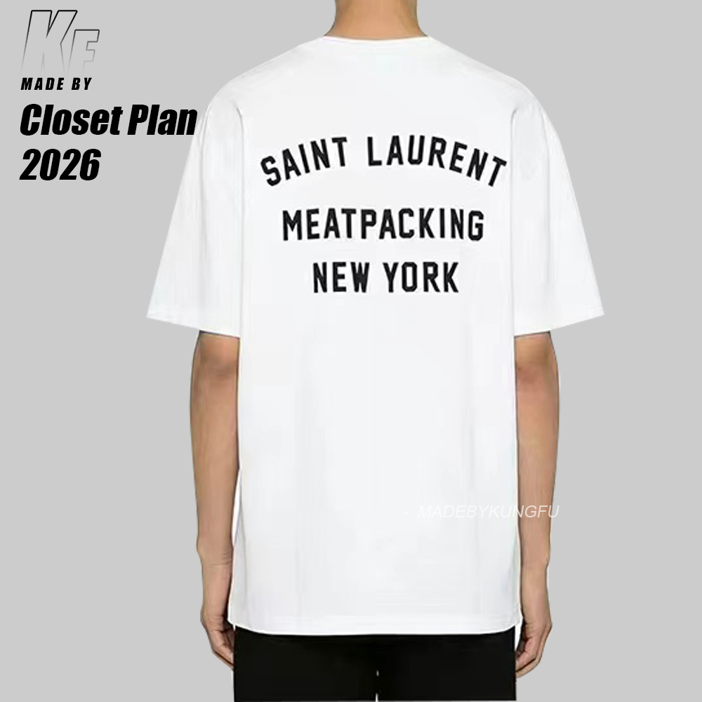 YSL back print tee