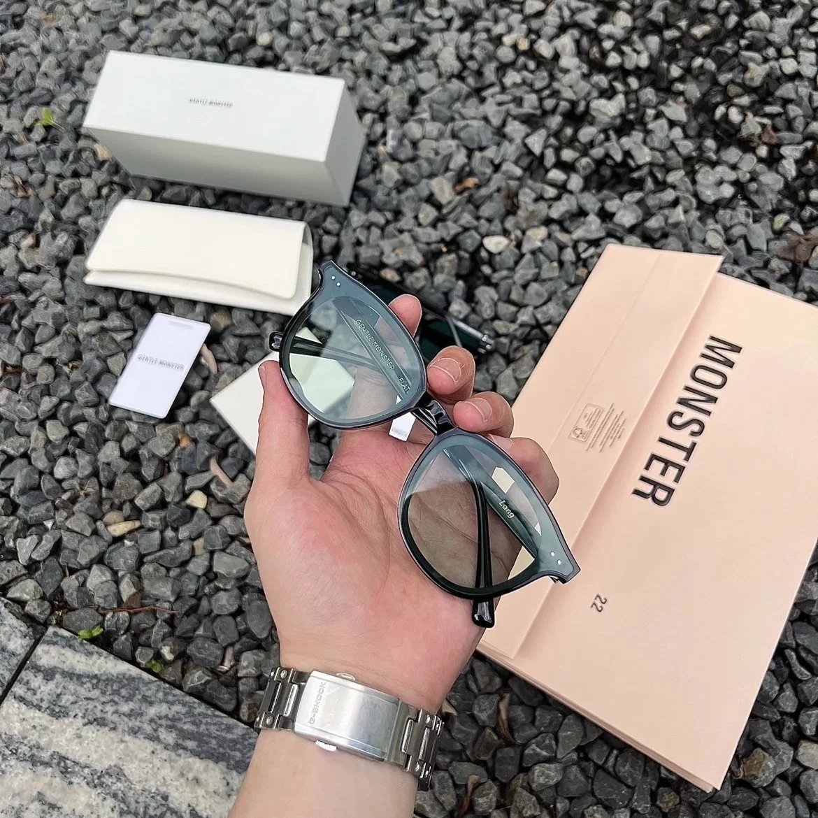 Item ID 8403 After 8 months _- Gentleman Monster Lang-01- Classic Sunglasses - Yell