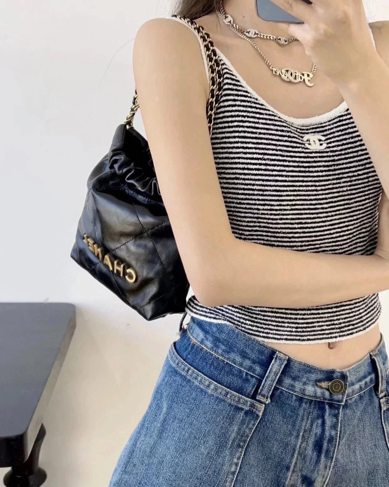 Item ID 8496 luxury garbage bag -CHANE1- Medieval luxury goods - Chanel -Vintage- s