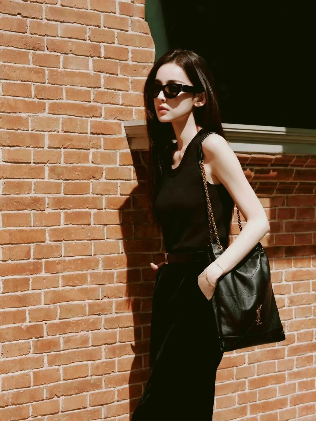 Item ID 8511 Tevs-Saint-Laurent-YSL-Jamie-4_3- lambskin tote bag - Large garbage ba