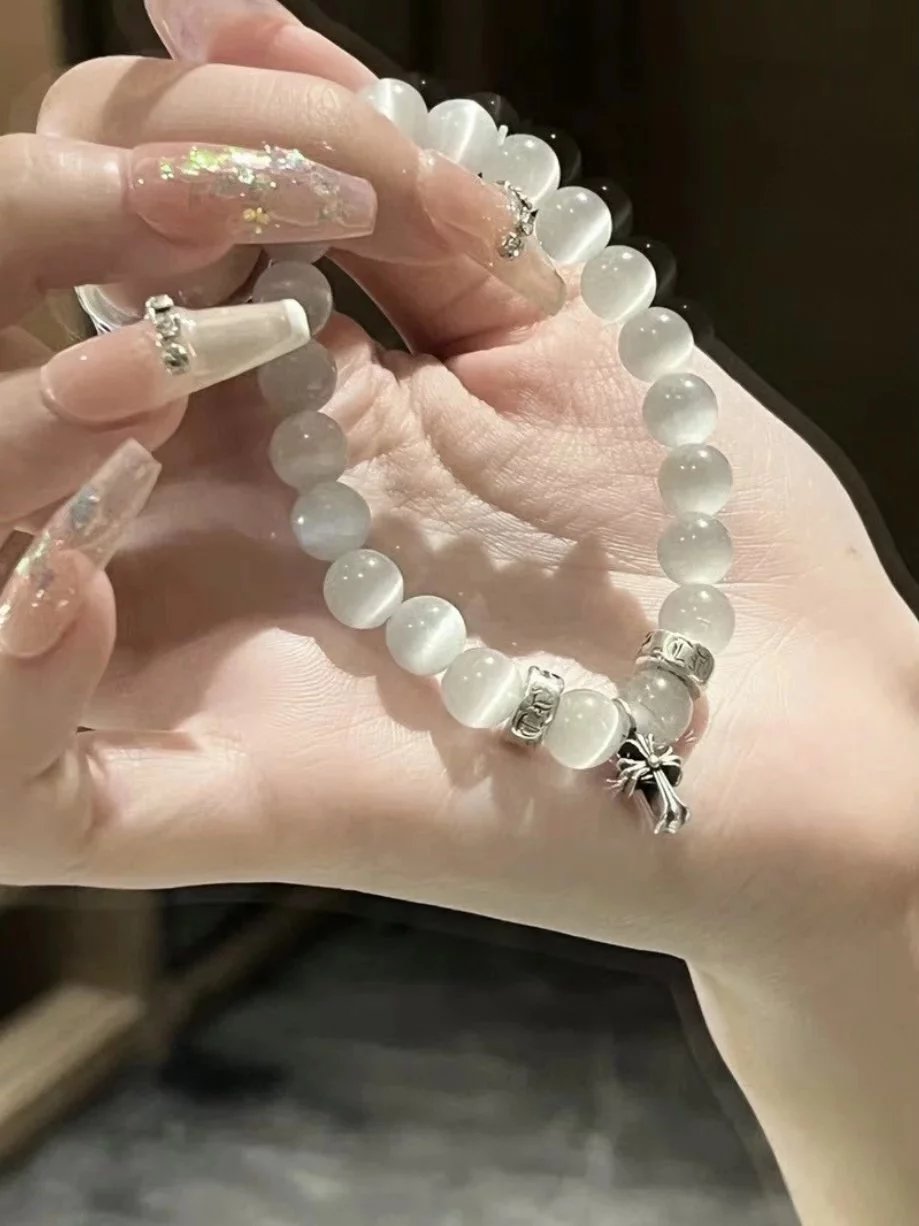 Item ID 8374 Chrome-Hearts- Crow heart - Classic - opal bracelet - Sterling Silver