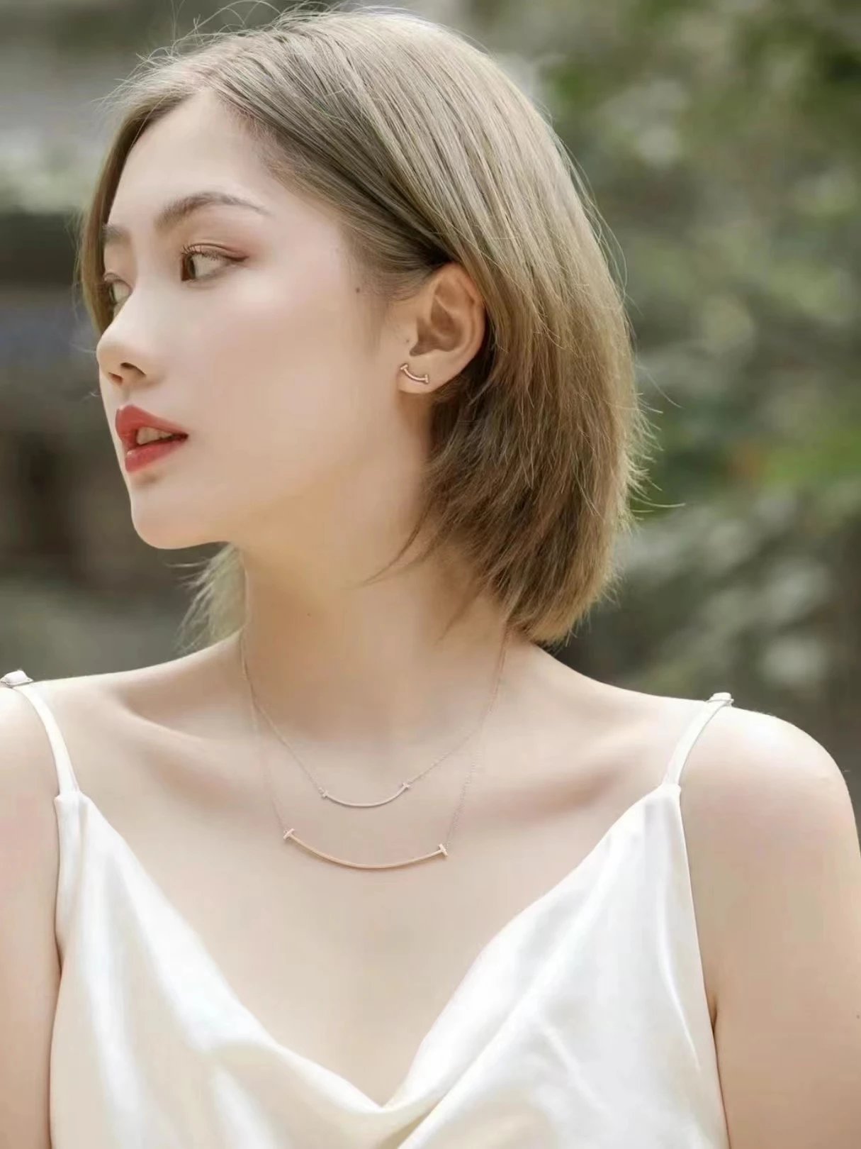 Item ID 8384 Tiff@ny- Tiffany - Classic -Smile smiley face bracelet （ plating 18K g