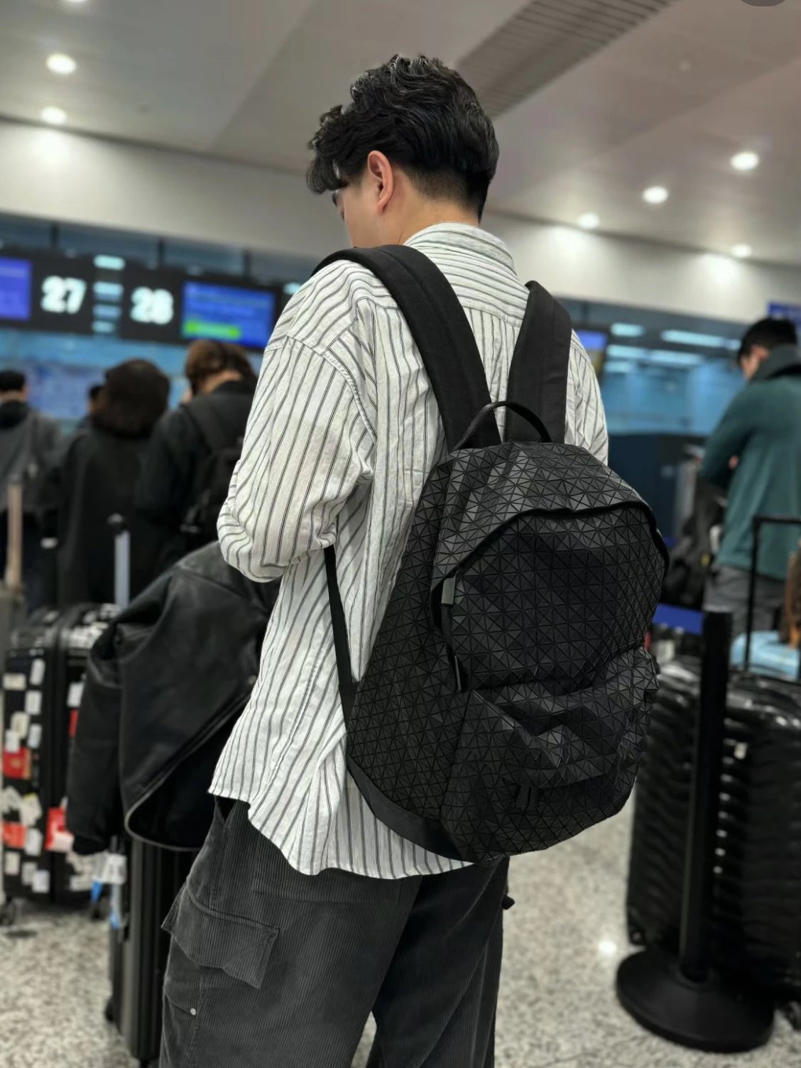 Item ID 8491 Issey-miy@ke- Issey Miyake -DayPack- Matte Diamond Diamond Backpack -