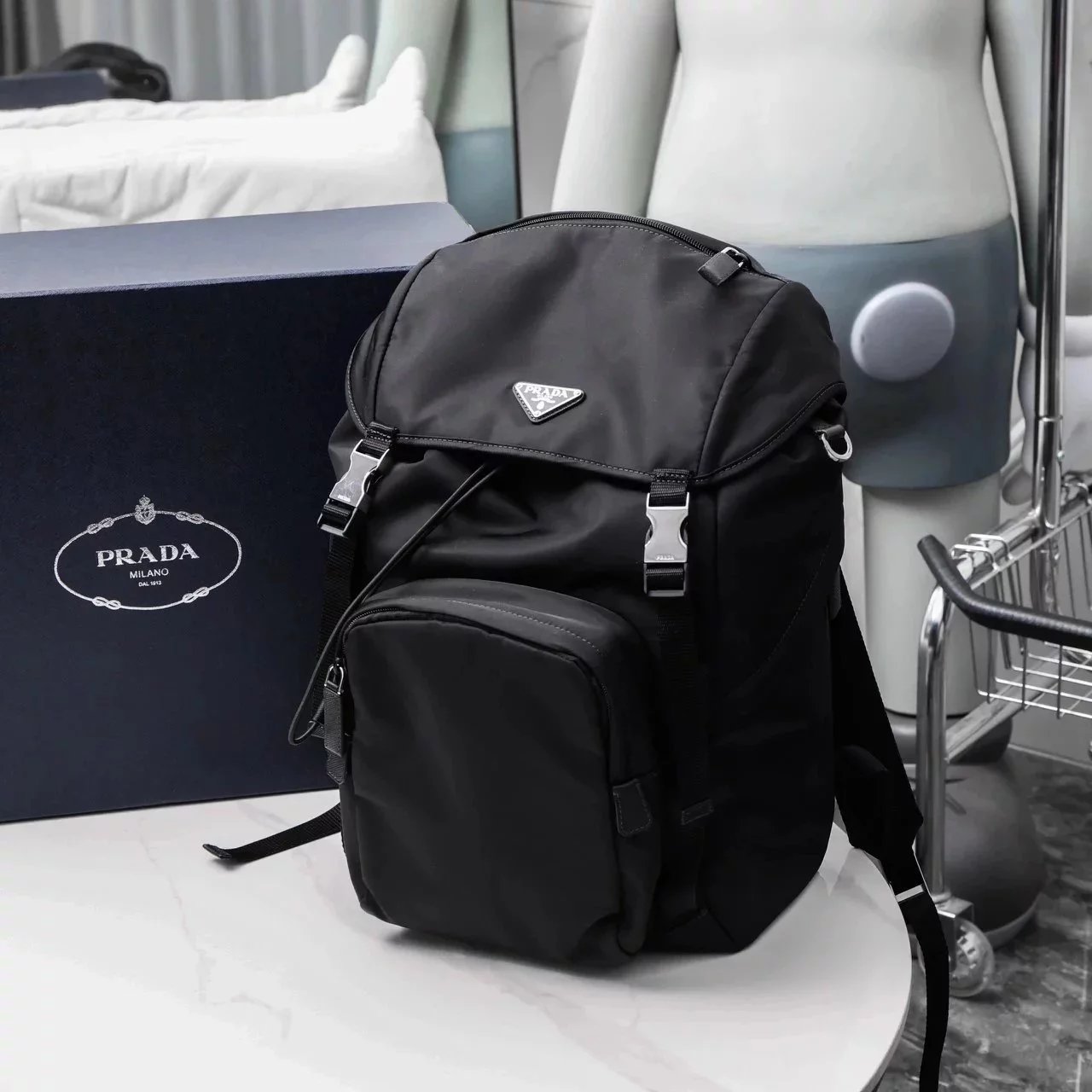 Item ID 8517 “ Appearance + Functional ”Prada- Prada -Re-Nylon Series backpack - Me