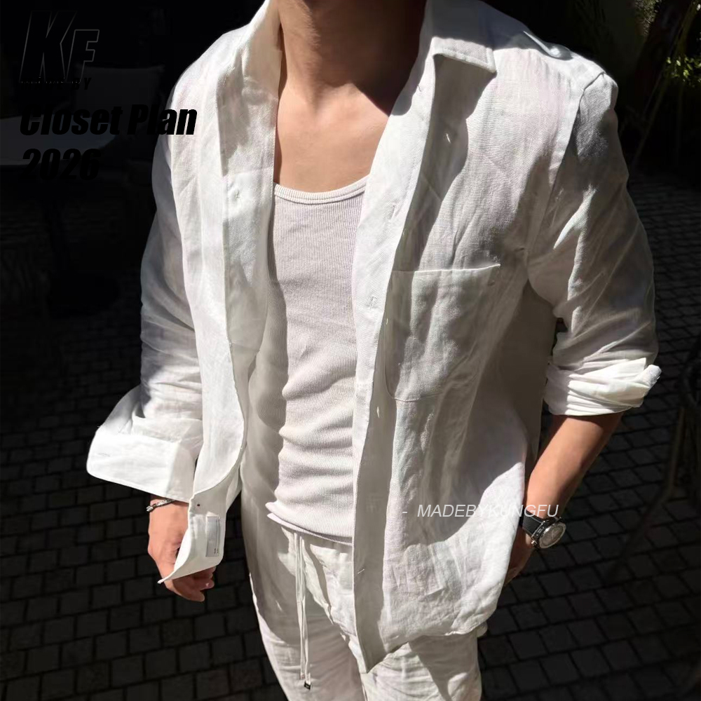 LP 100% French rain Linen shirt
