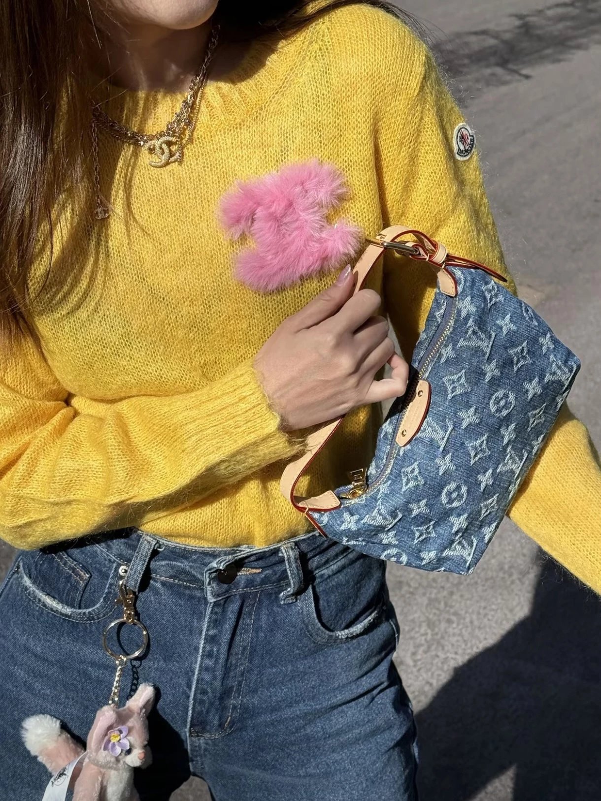 Item ID 8423 Advanced customization - Denim denim bag - Denim small lunch box handb