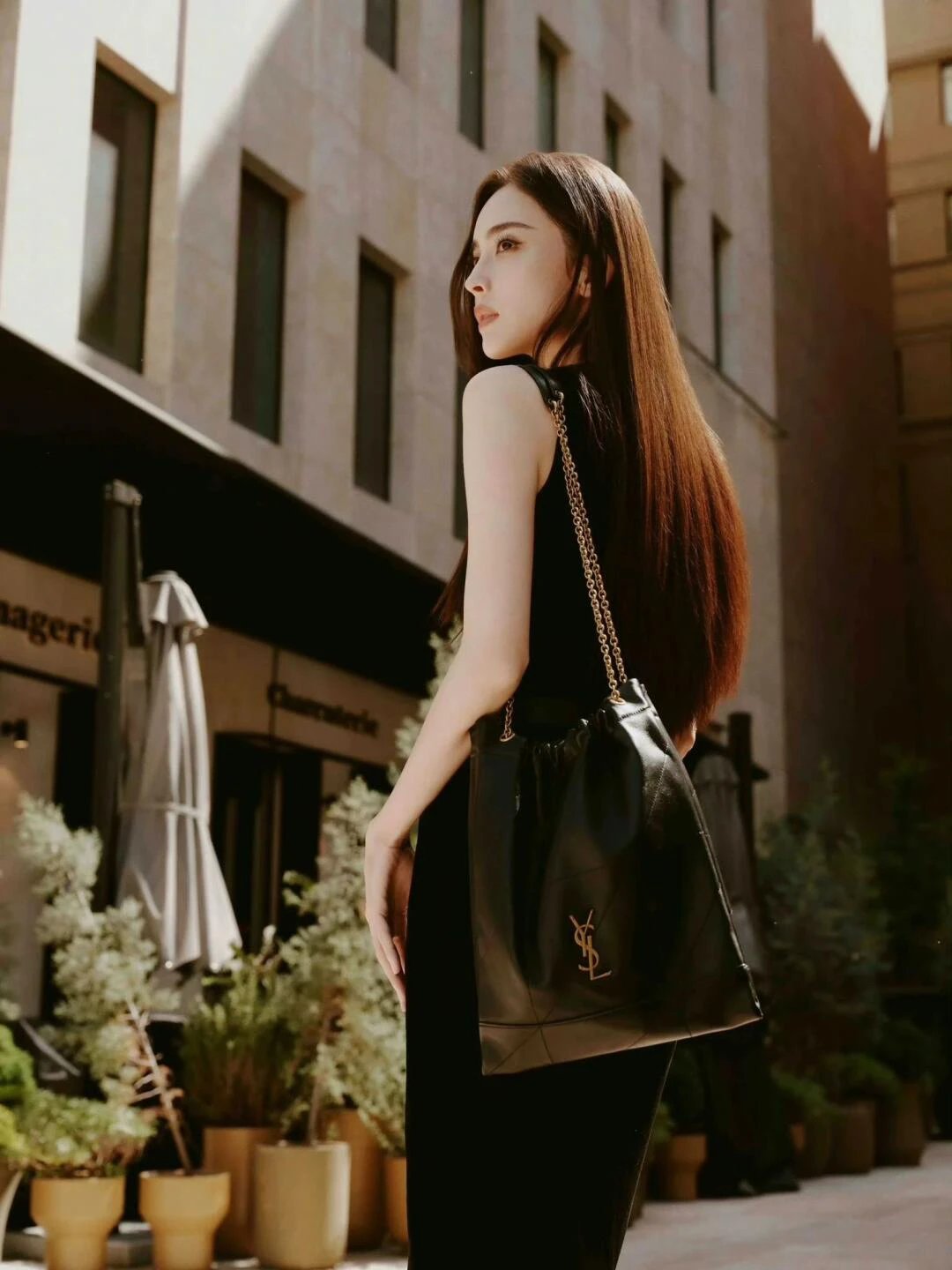 Item ID 8511 Tevs-Saint-Laurent-YSL-Jamie-4_3- lambskin tote bag - Large garbage ba
