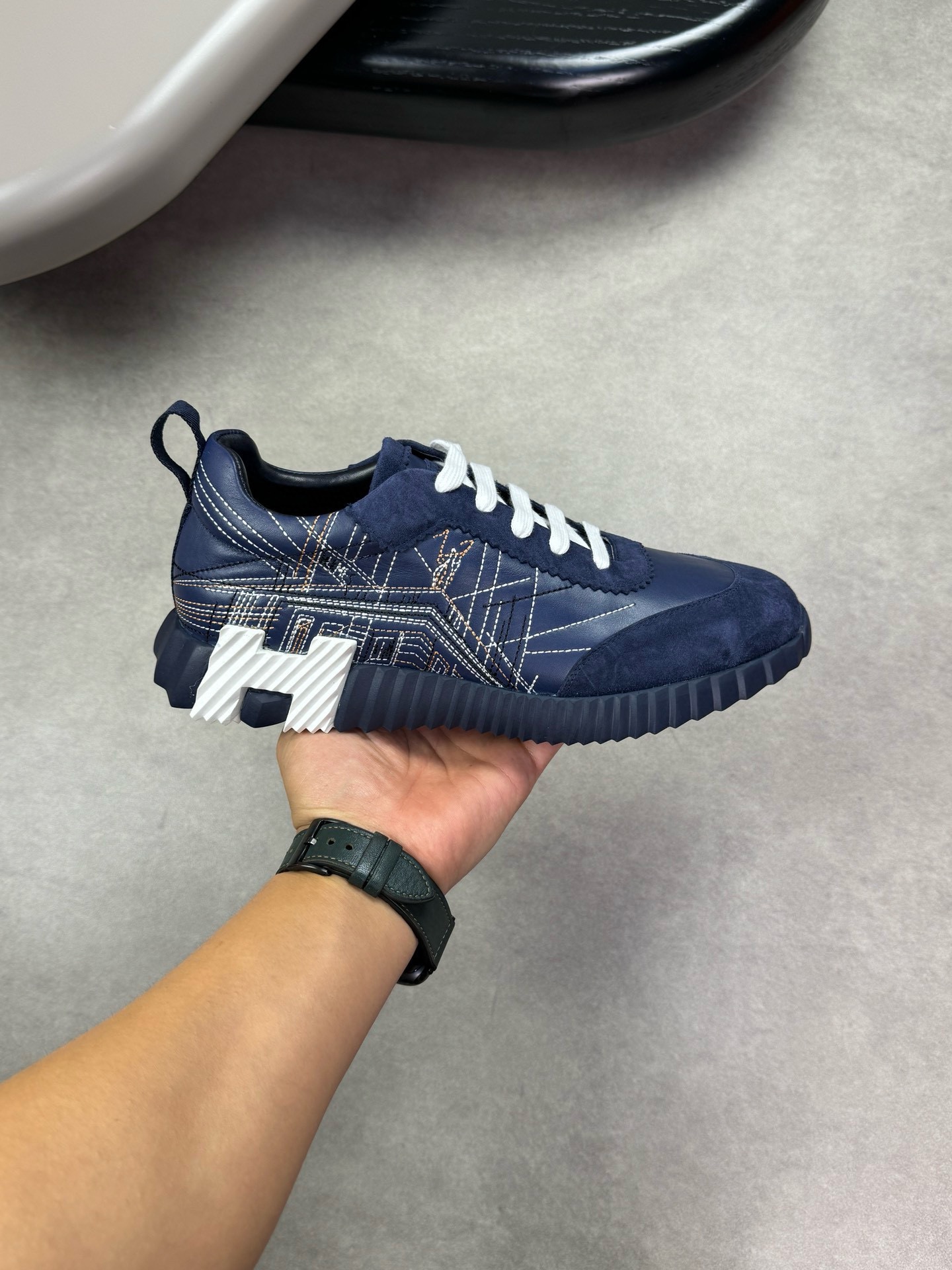 爱马仕反绒皮鞋4色