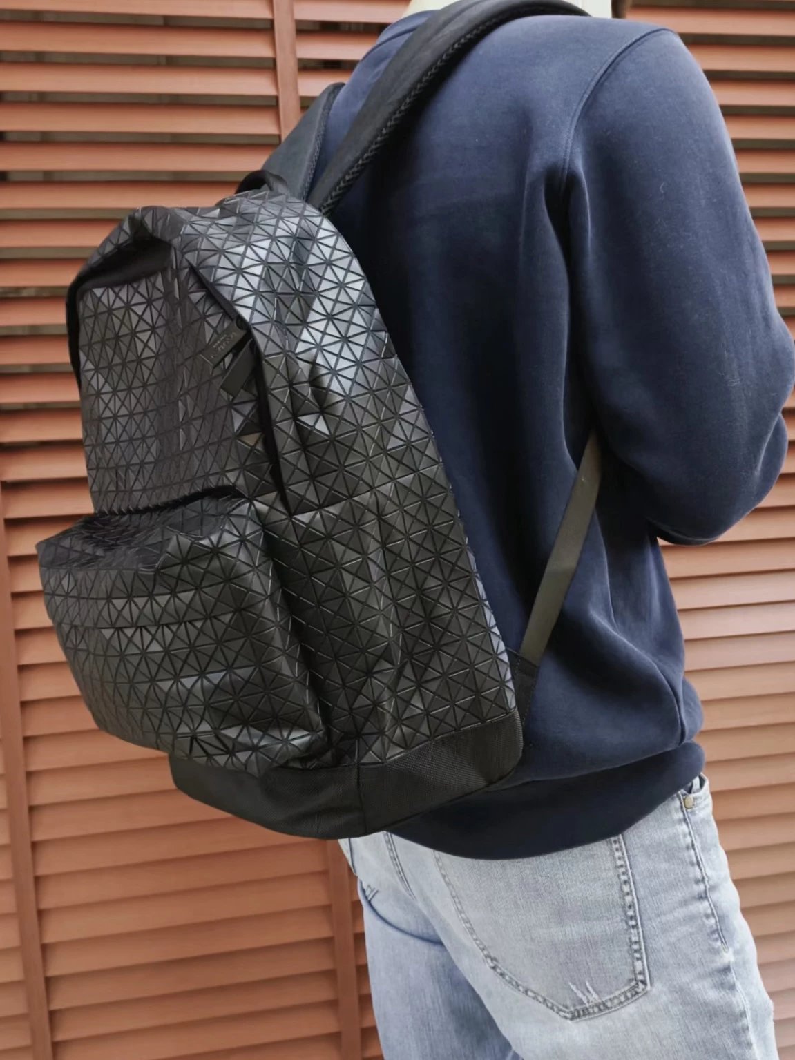 Item ID 8491 Issey-miy@ke- Issey Miyake -DayPack- Matte Diamond Diamond Backpack -