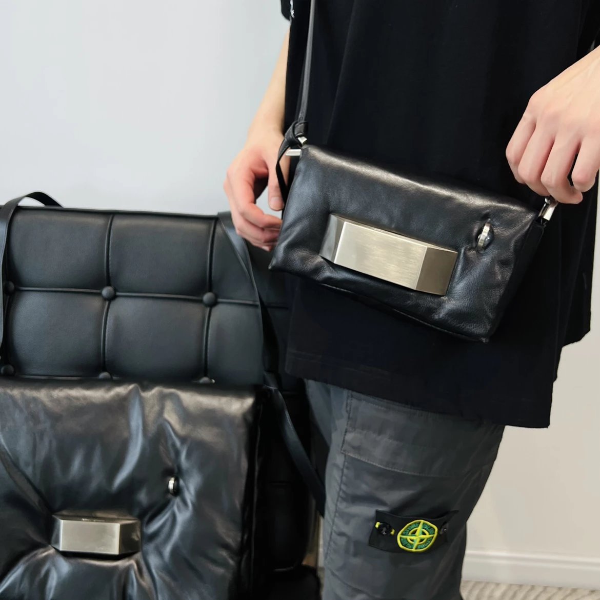 Item ID 8508 Rick owens Ro Cloud Bag - Sheepskin Material - Flip Shoulder Bag - Lar