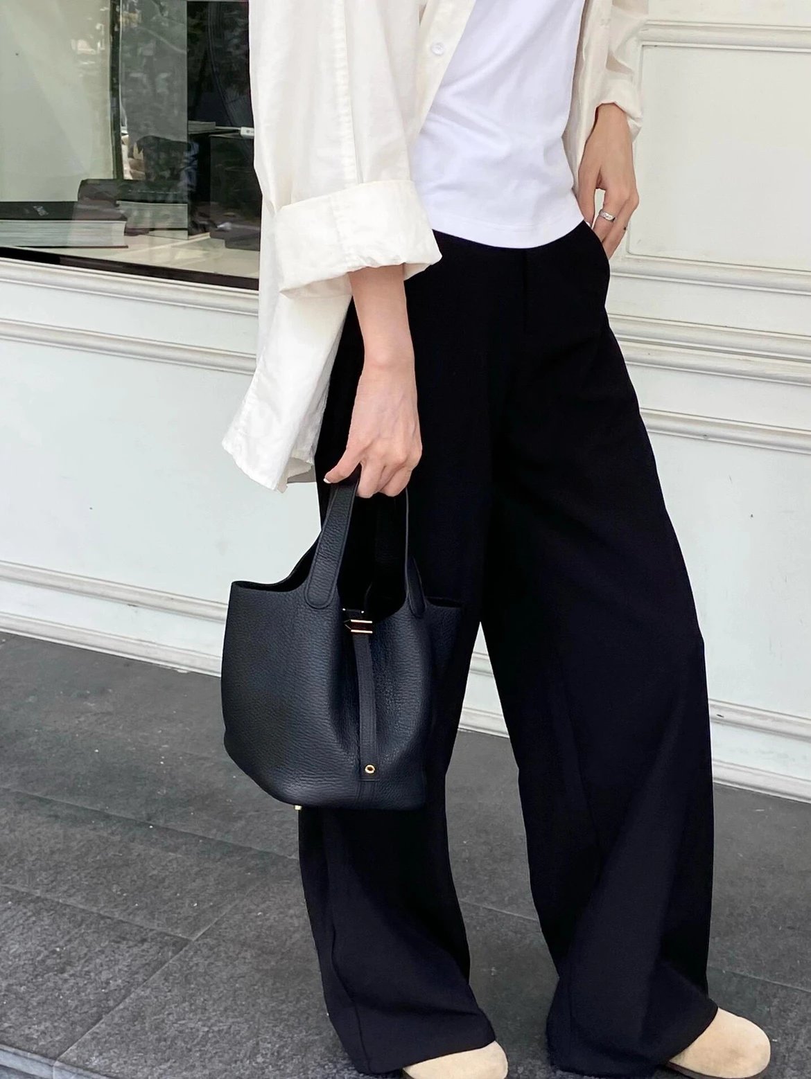 Item ID 8487 HERME3-Majia-Picoting-Lock-18- Gold Buckle - Calf Leather - Vegetable