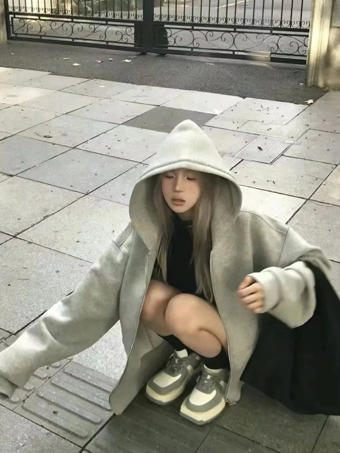 Item ID 8042 Miu Miu -2023ss-760g Heavy Weight Fabric - Double sided Stacked Zipper