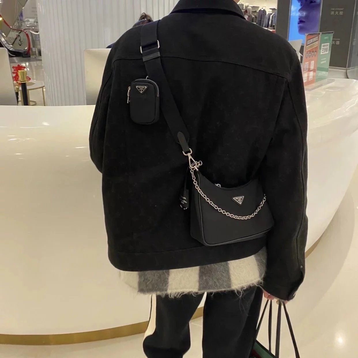 Item ID 8507 Prad- Prada -Re-nylon series - 3 in 1 women's bag - Miss Re-Edition200