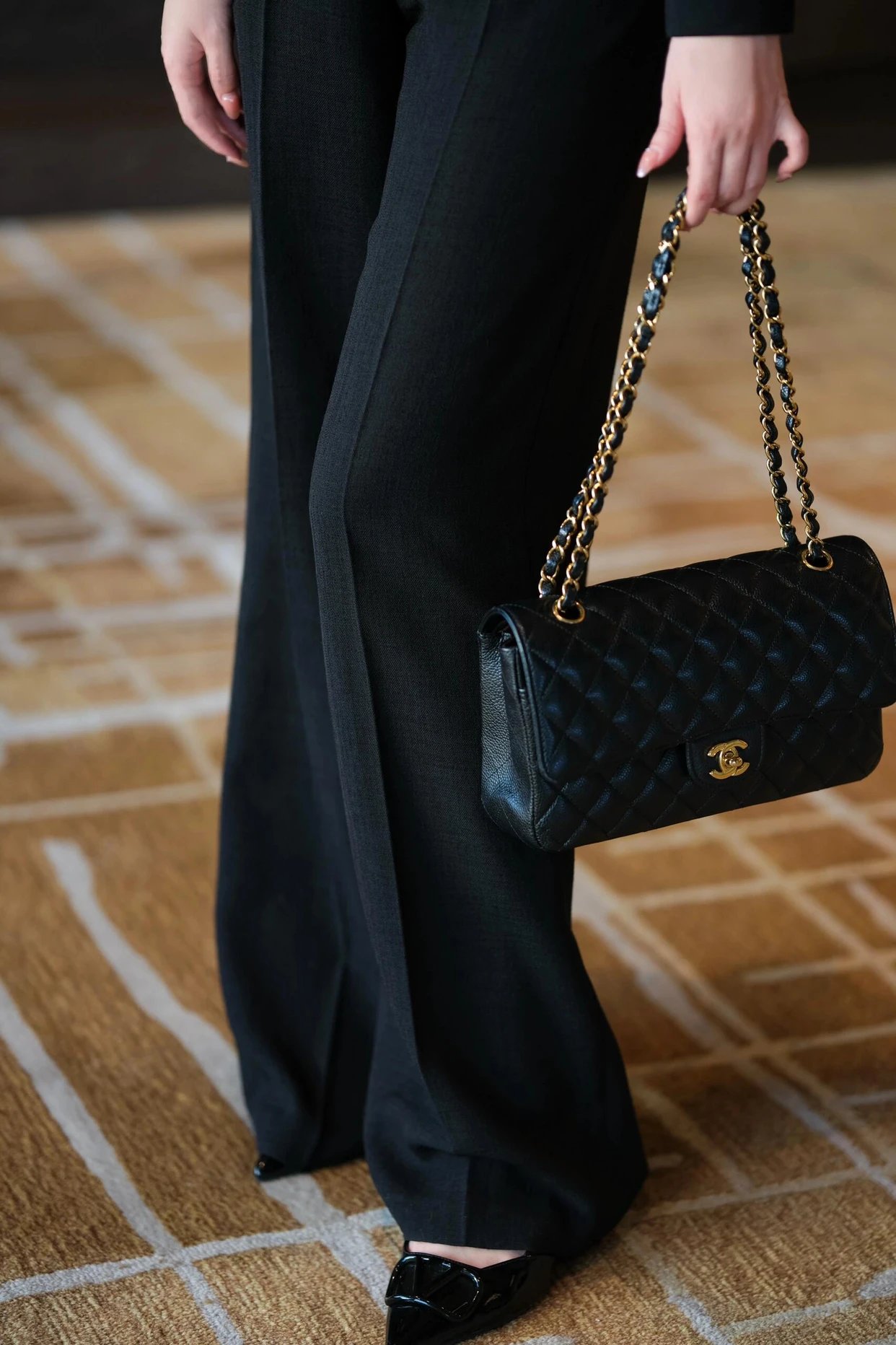 Item ID 8455 Chane1- Fragrant grandma -Classic-Flap-CF- medium size - Classic diamo