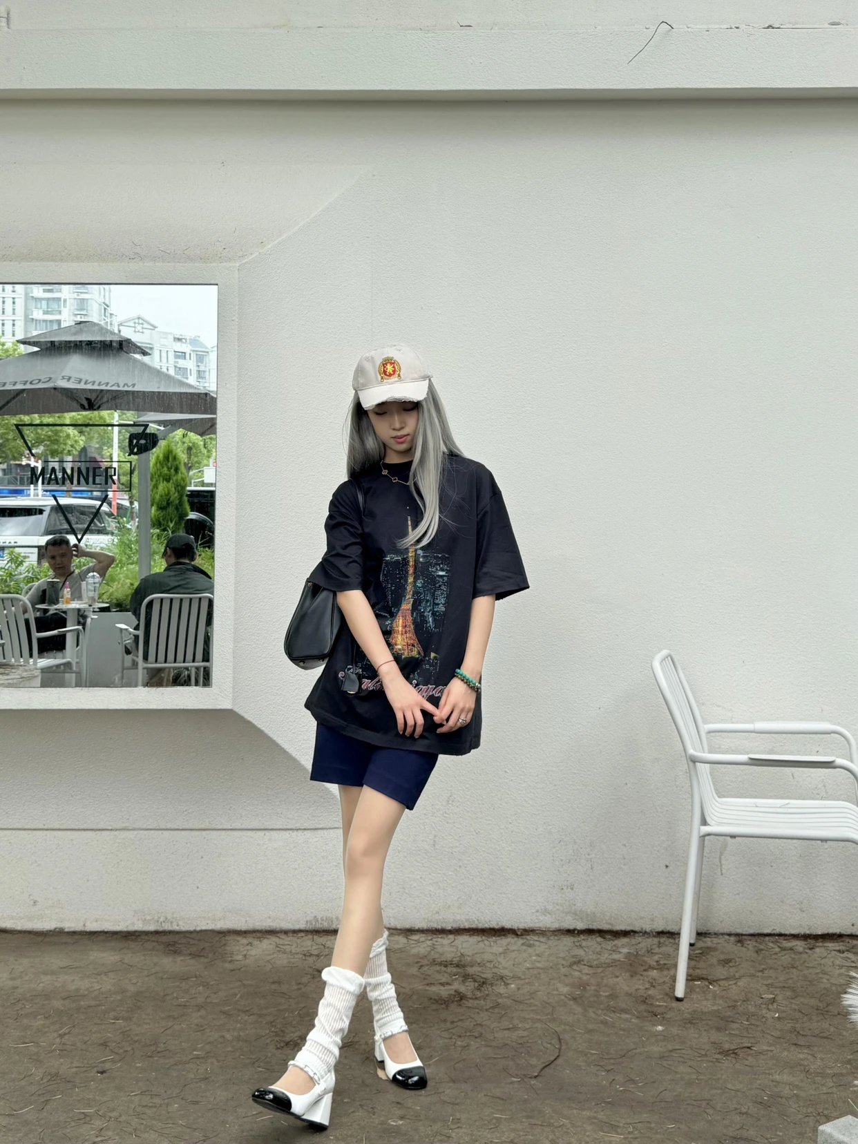 Item ID 8280 Balenc1aga- Paris -2024ss- Tokyo Ginza only - Tower print short sleeve