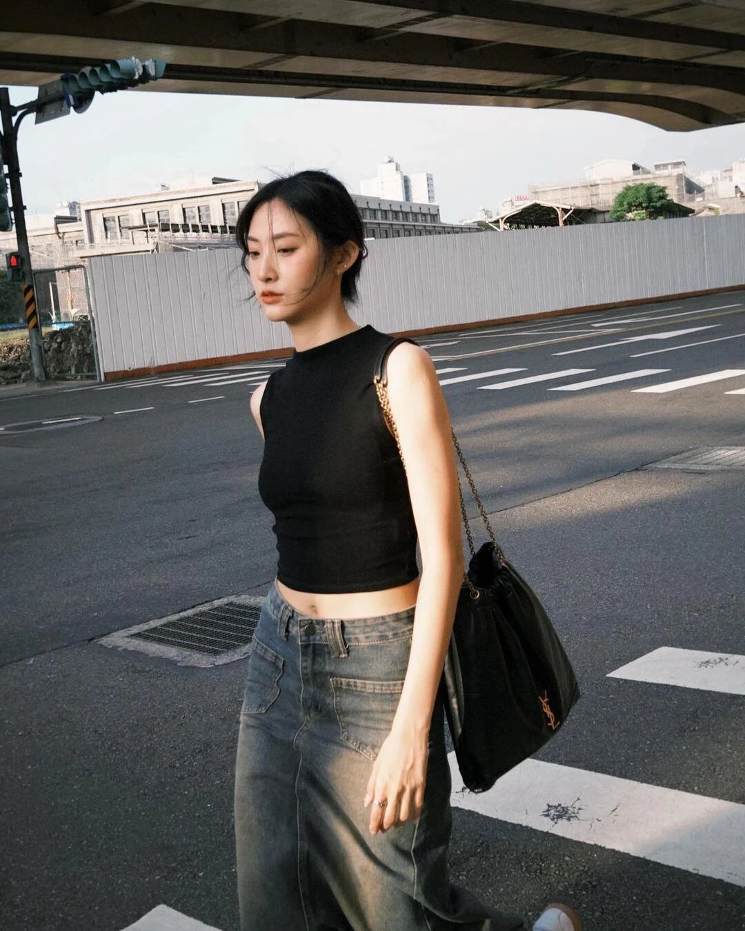 Item ID 8511 Tevs-Saint-Laurent-YSL-Jamie-4_3- lambskin tote bag - Large garbage ba