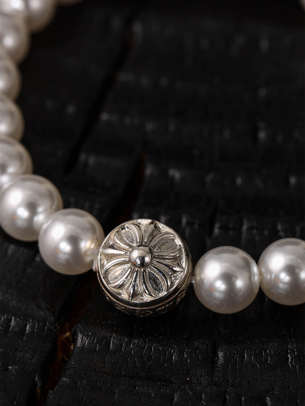 Item ID 8385 Two new colors added -Chrome-Hearts-CH- Crow heart - gemstone bracelet