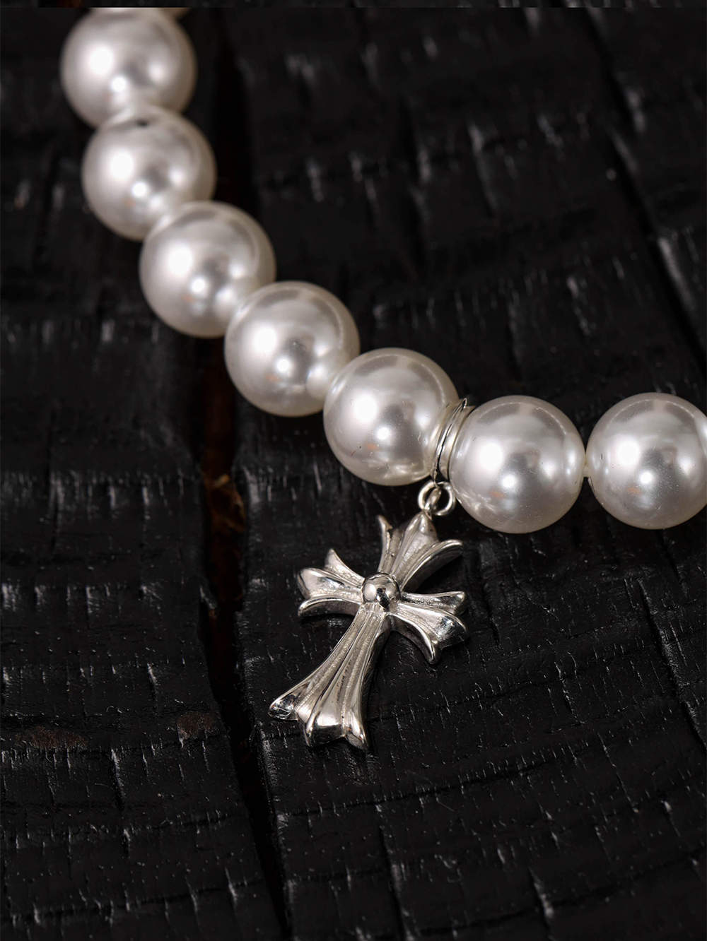 Item ID 8385 Two new colors added -Chrome-Hearts-CH- Crow heart - gemstone bracelet