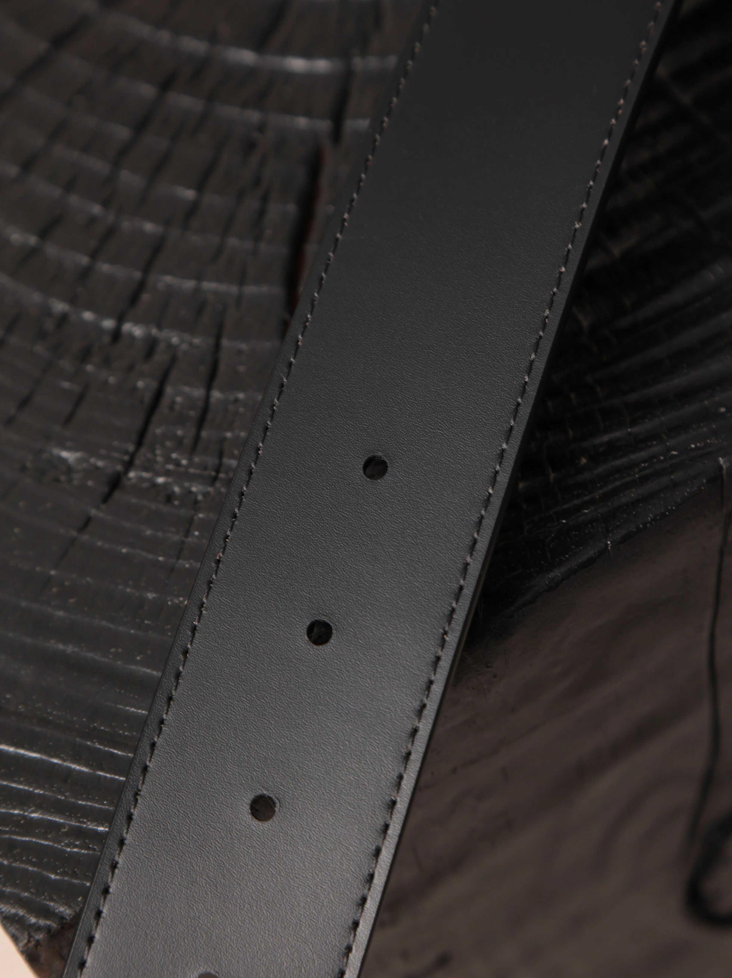 Item ID 8398 Haute Couture - Classic - Brown Floral Belt -4cm Width - Coated Leathe