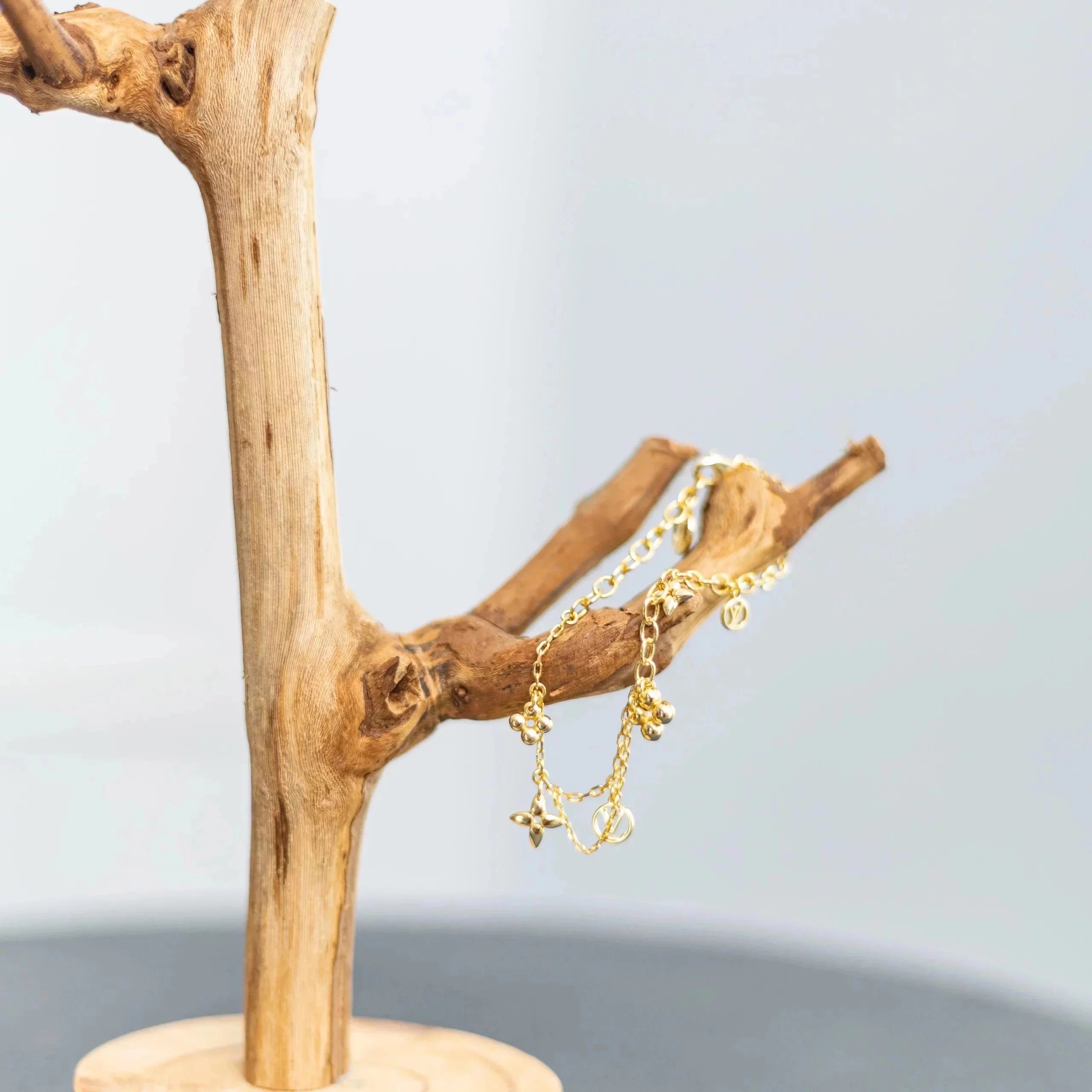 Item ID 8368 Advanced customization - floral bracelet - gold plated bracelet - Adju