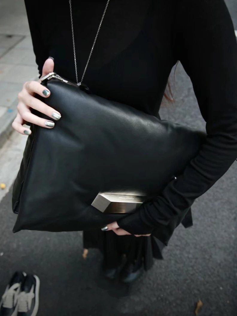 Item ID 8508 Rick owens Ro Cloud Bag - Sheepskin Material - Flip Shoulder Bag - Lar