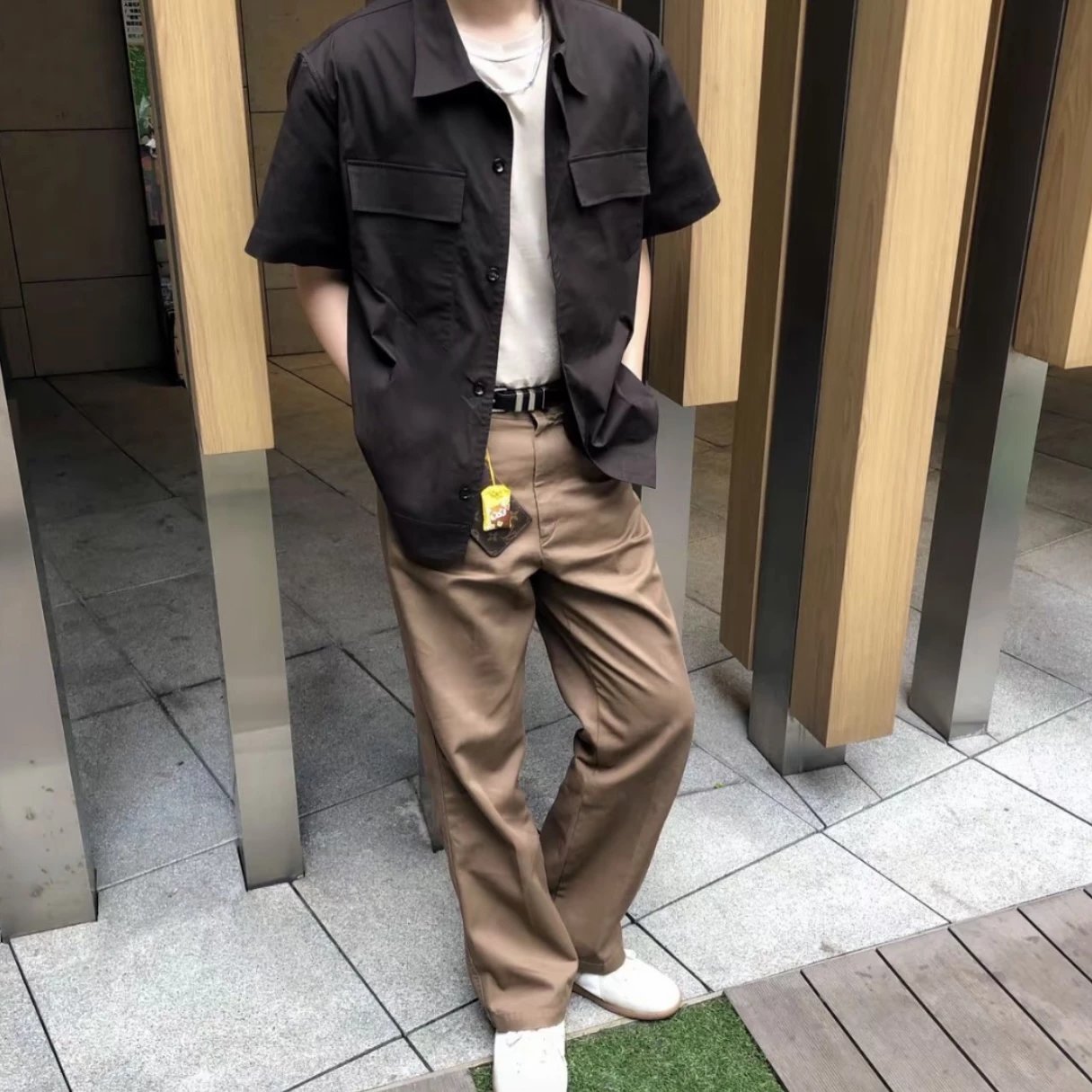 Item ID 8215 Botteg@-Veneta-BV-2022ss- Wool blend - workwear short sleeved shirt -