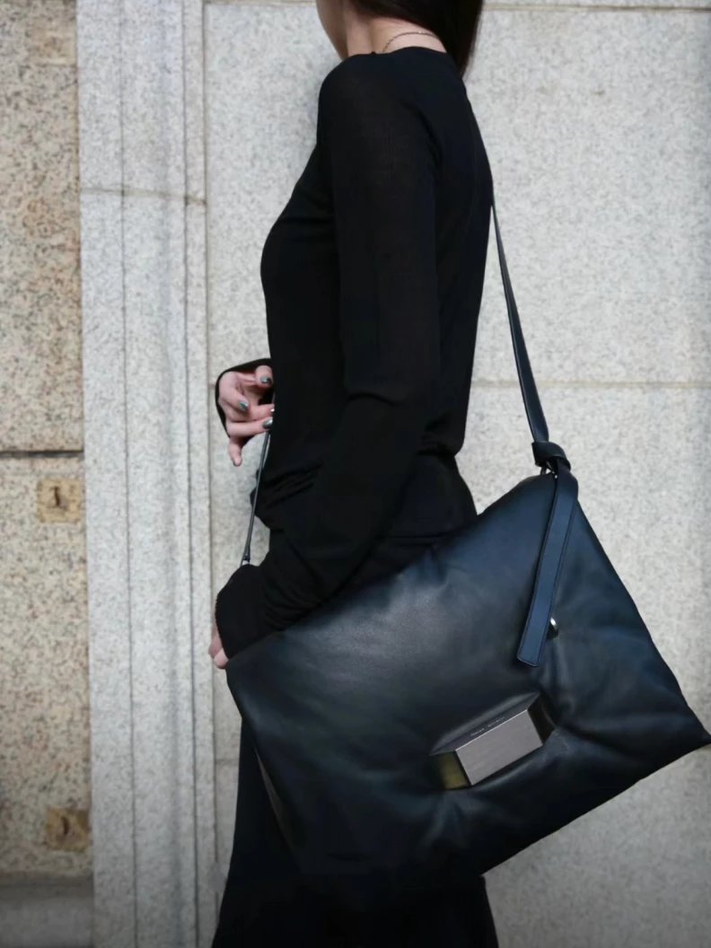 Item ID 8508 Rick owens Ro Cloud Bag - Sheepskin Material - Flip Shoulder Bag - Lar