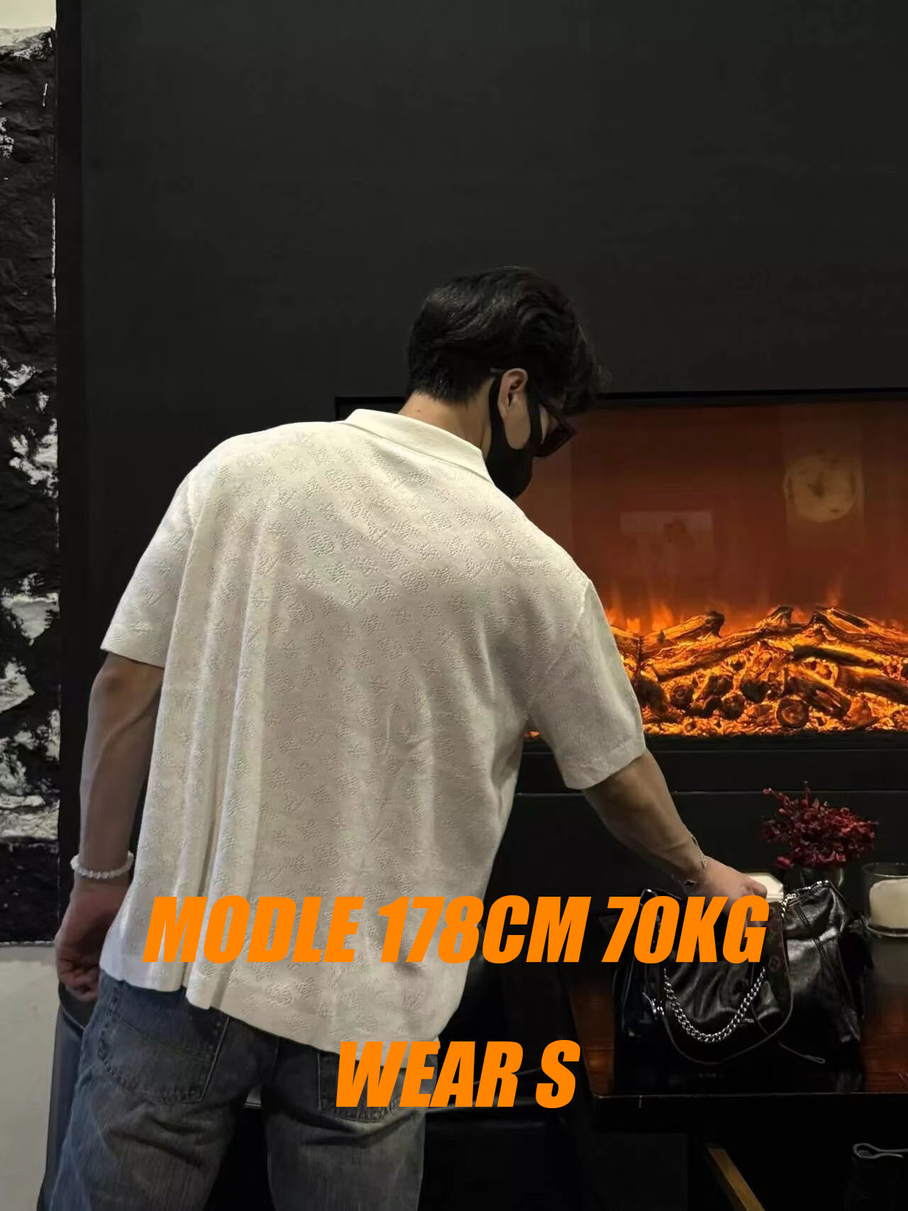 thtLthtthtvtht Knit Cuban collar shirt