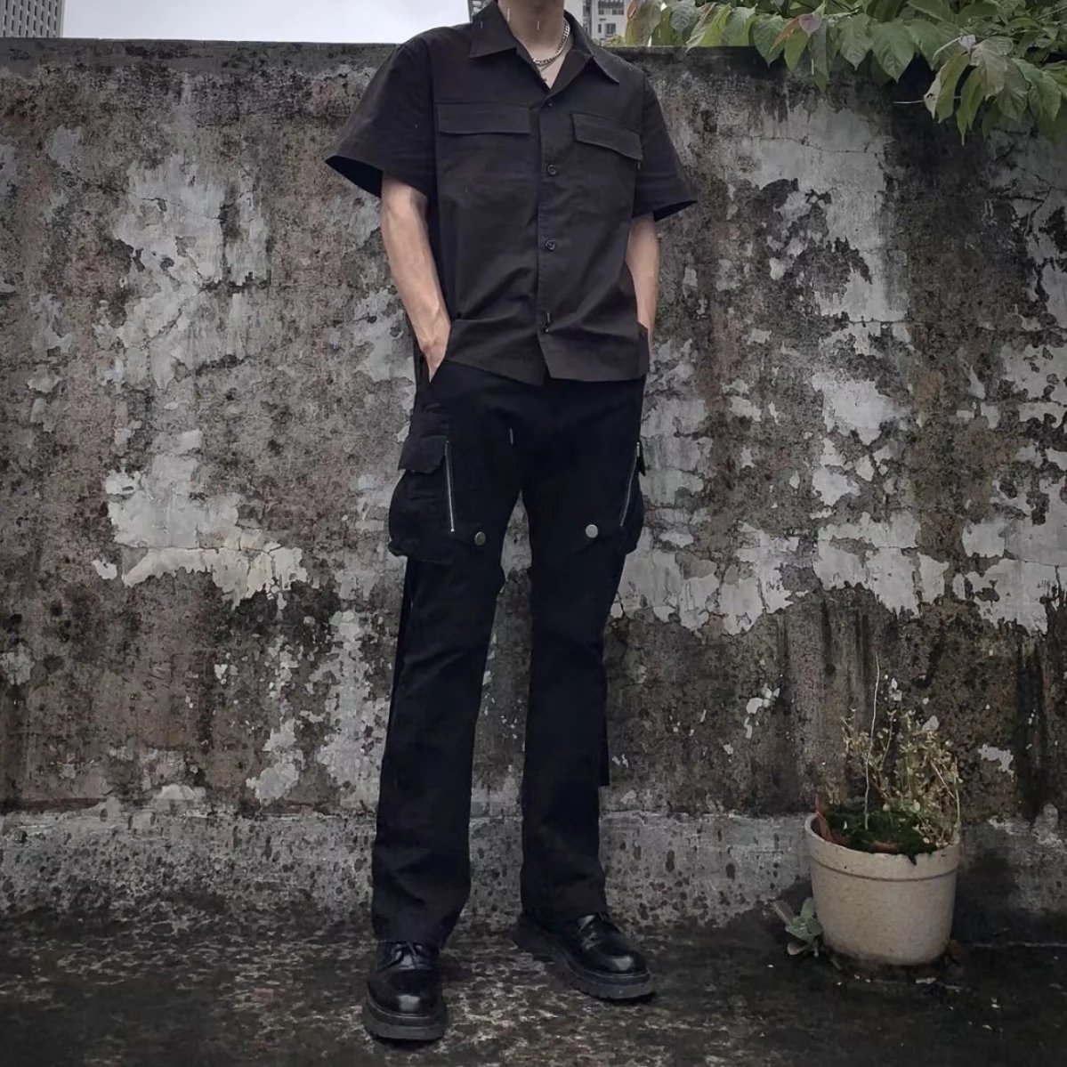 Item ID 8215 Botteg@-Veneta-BV-2022ss- Wool blend - workwear short sleeved shirt -