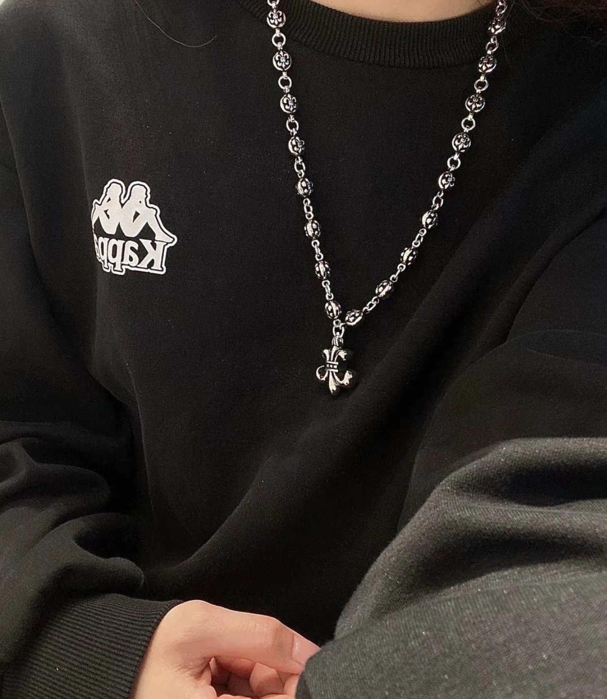 Item ID 8378 Crow heart -“ solid 925 silver ” Basic Scout Flower Single Ball -925 s