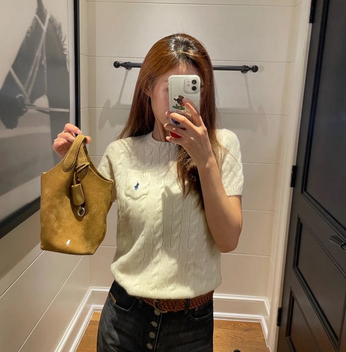 Item ID 8495 Laf's vegetable basket - Imported leather - tote bag Tote bag shopping