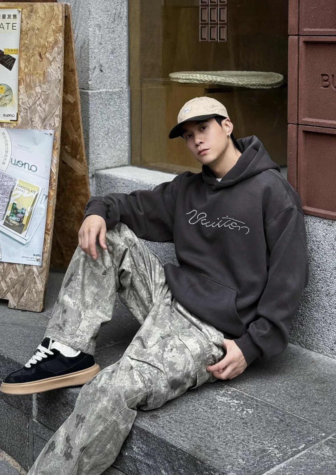 Item ID 8154 SS26 Early spring men's sweatshirt “400g-㎡ High gram weight ” Series b