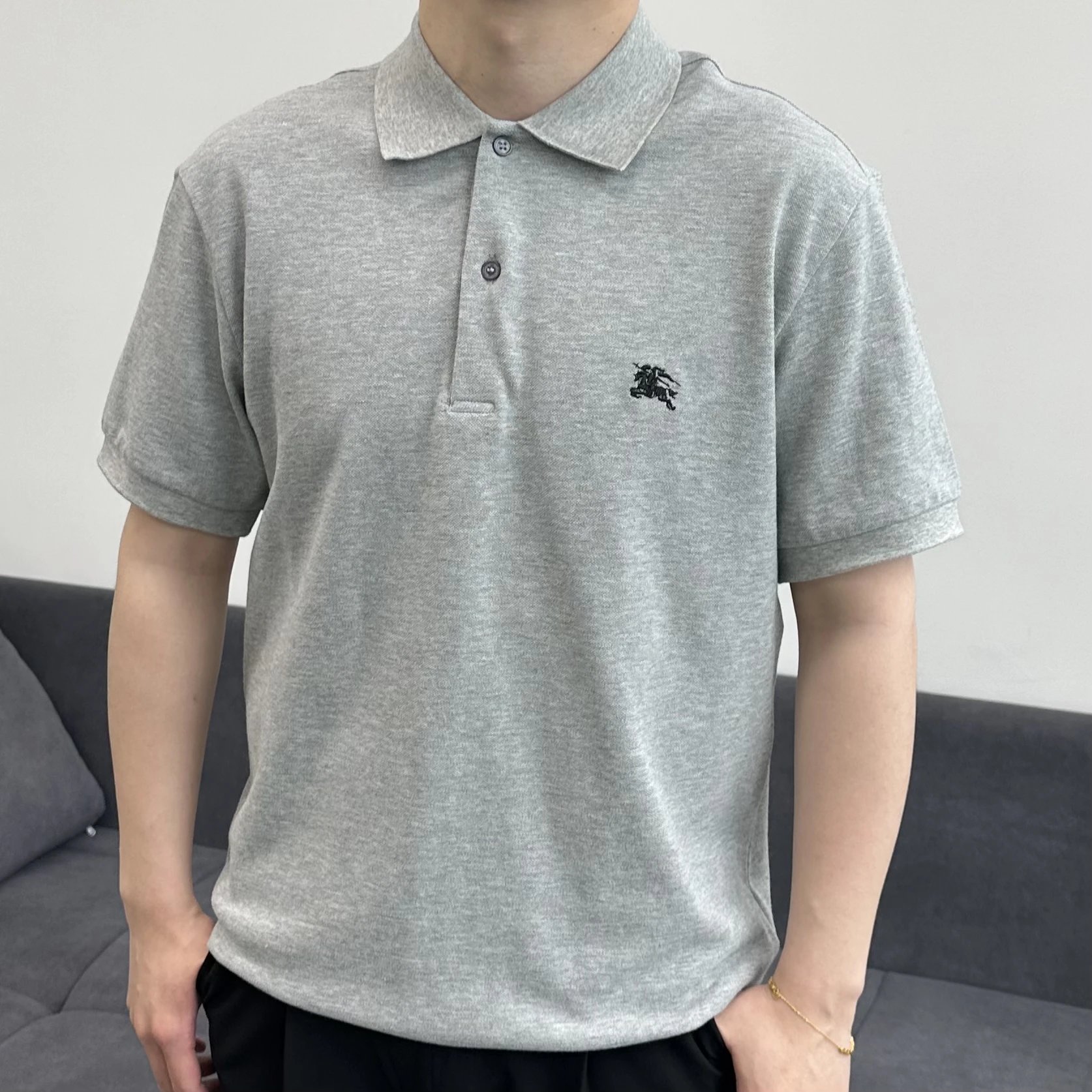 Item ID 8295 Burb3rry-BBR-2021ss- Classic - Plaid collar polo short sleeves - Small